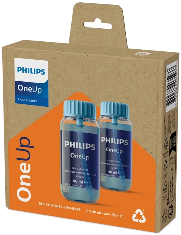 Grindų ploviklis Philips OneUp, 0.04 l, 2 vnt.