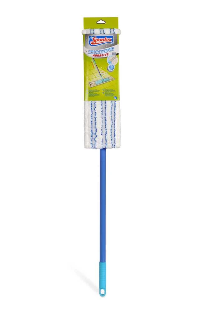 Grīdas suka Spontex MICROWIPER ABRASIVE 97050140, 80 - 140 cm, zila krās./balta krās.