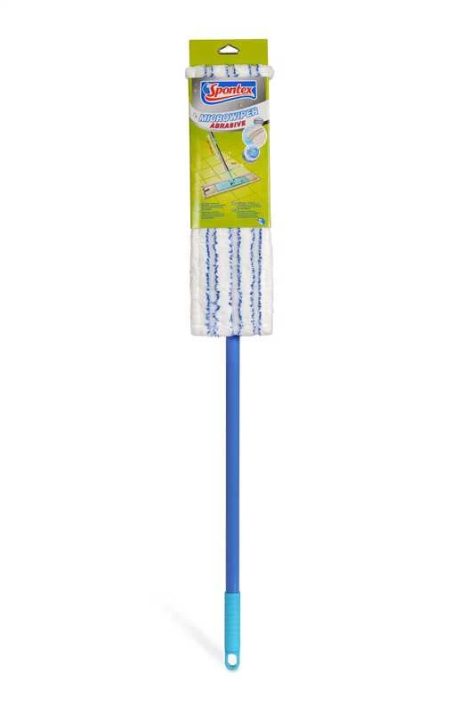 Grīdas suka Spontex MICROWIPER ABRASIVE 97050140, 80 - 140 cm, zila krās./balta krās.