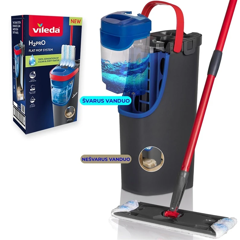 Grindų plovimo rinkinys Vileda H2prO