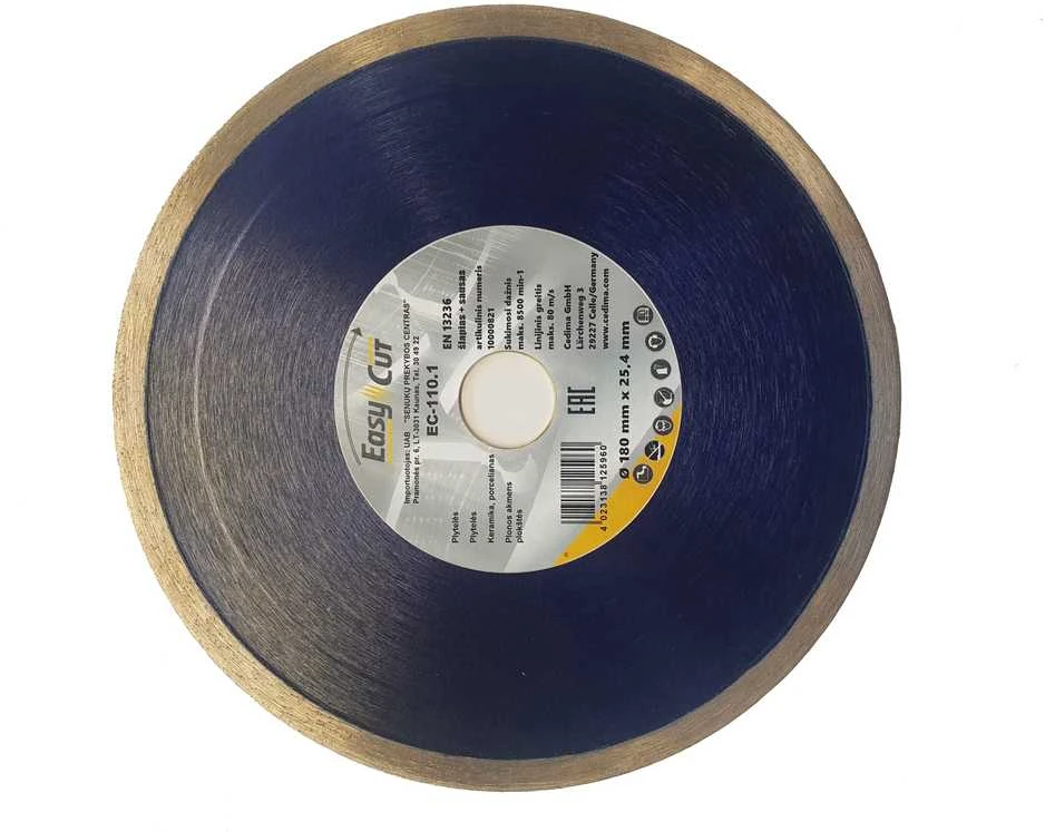 Deimantinis pjovimo diskas Cedima Fliese Basic; 250x25,4 mm