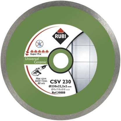Deimantinis pjovimo diskas Rubi CSV 125 SuperPro; 125 mm