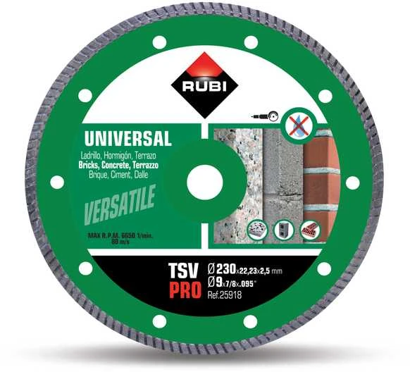 Deimantinis pjovimo diskas Rubi TSV 230 PRO; 230 mm