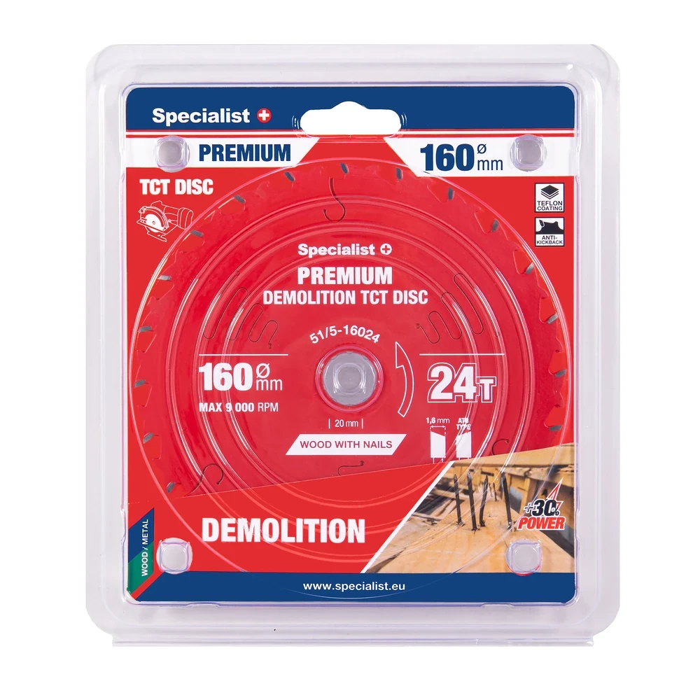 Pjovimo diskas 160x24Tx20mm, Demolition PREMIUM, SPECIALIST+