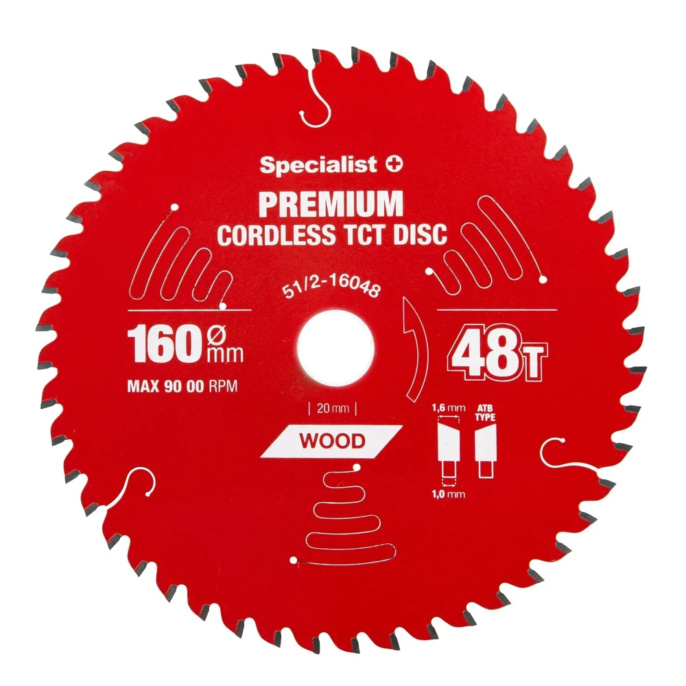 Pjovimo diskas Specialist+ LTW1604820-T; 160x20x1,0 mm; Z48; 5°