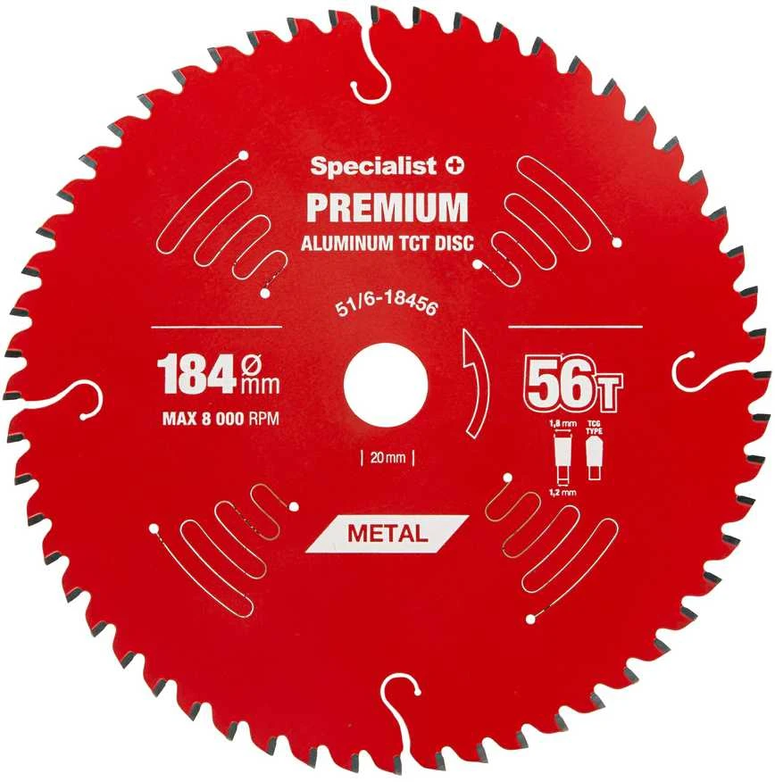 Pjovimo diskas Specialist+ LTA1845620/16-T; 184x20x1,2 mm; Z56; 0°