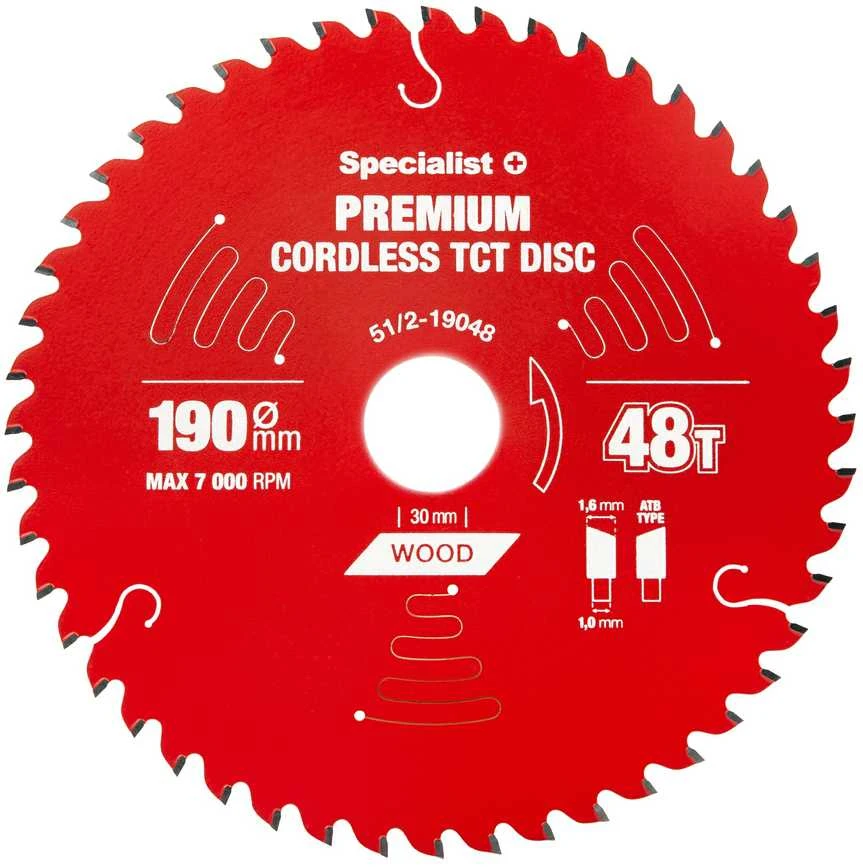 Pjovimo diskas Specialist+ LTW1904830-T; 190x30x1,0 mm; Z48; 5°