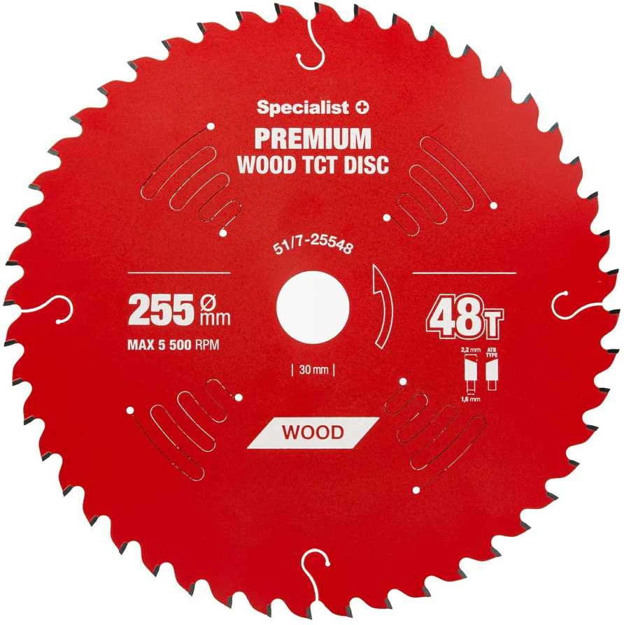 Pjovimo diskas Specialist+ LMS2554830-T; 255x30x1,6 mm; Z48; 5°