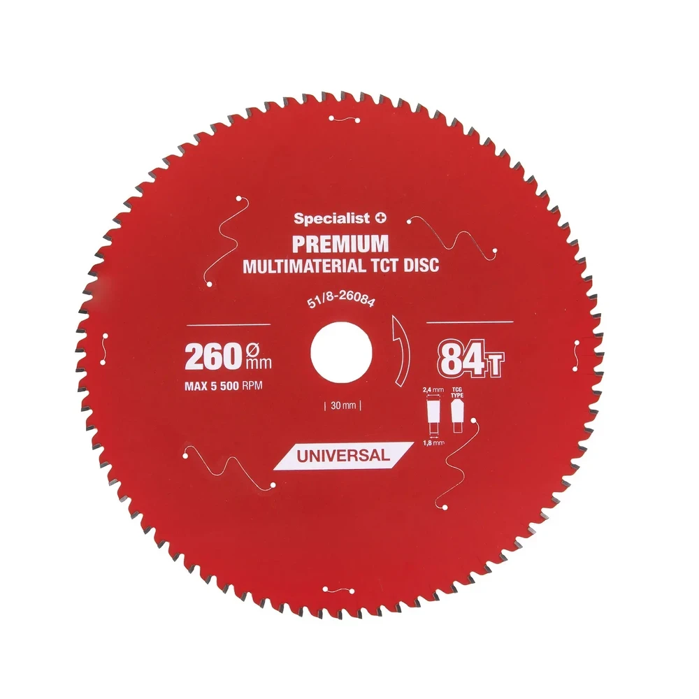 Pjovimo diskas Specialist+ LMM2608430-T; 260x30x1,6 mm; Z84; 0°