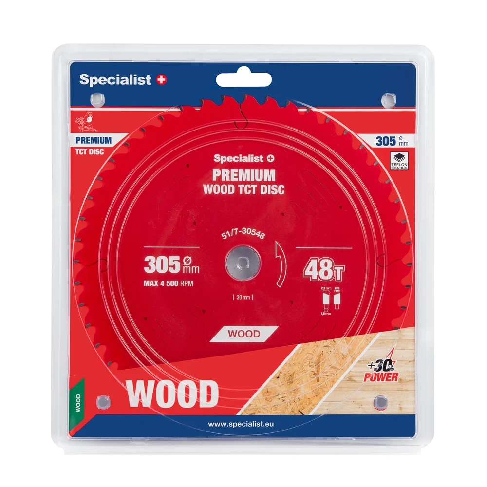Pjovimo diskas Specialist+ LMS3054830-T; 305x30x1,6 mm; Z48; 5°