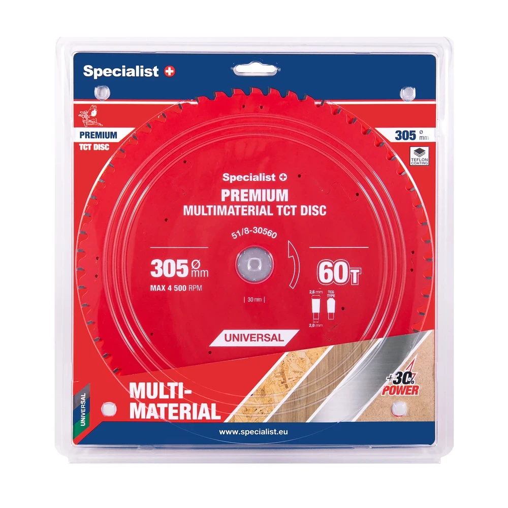 Pjovimo diskas Specialist+ LMM3056030-T; 305x30x2,0 mm; Z60; 0°