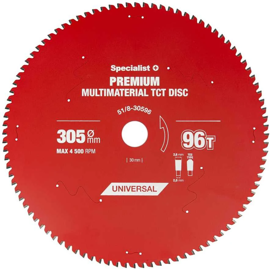 Pjovimo diskas Specialist+ LMM3059630-T; 305x30x2,0 mm; Z96; 0°