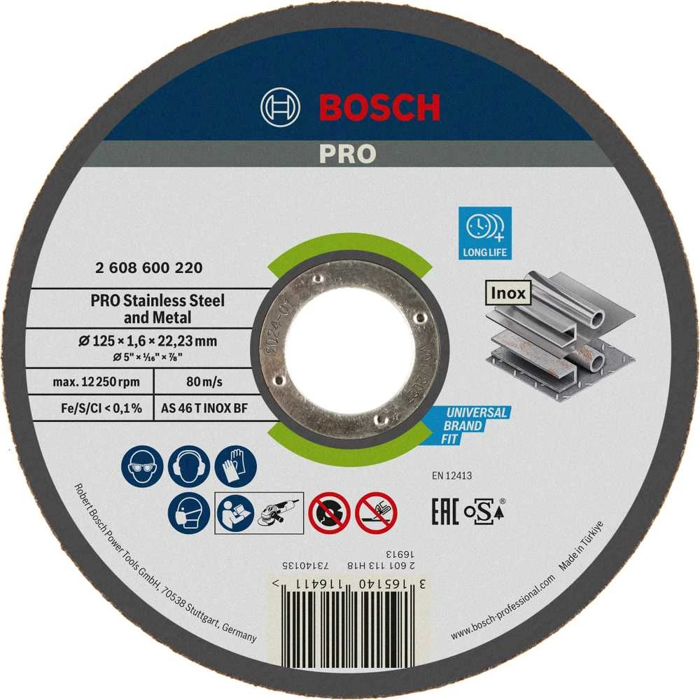 Bosch Pjov.diskas INOX 125x22x1,6 mm