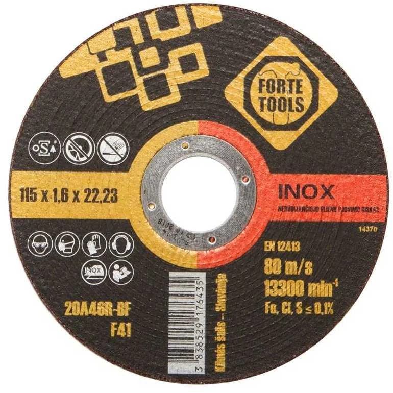Forte_Tools Pjovimo diskas Forte Tools, 115 x 1.6 x 22.23 mm