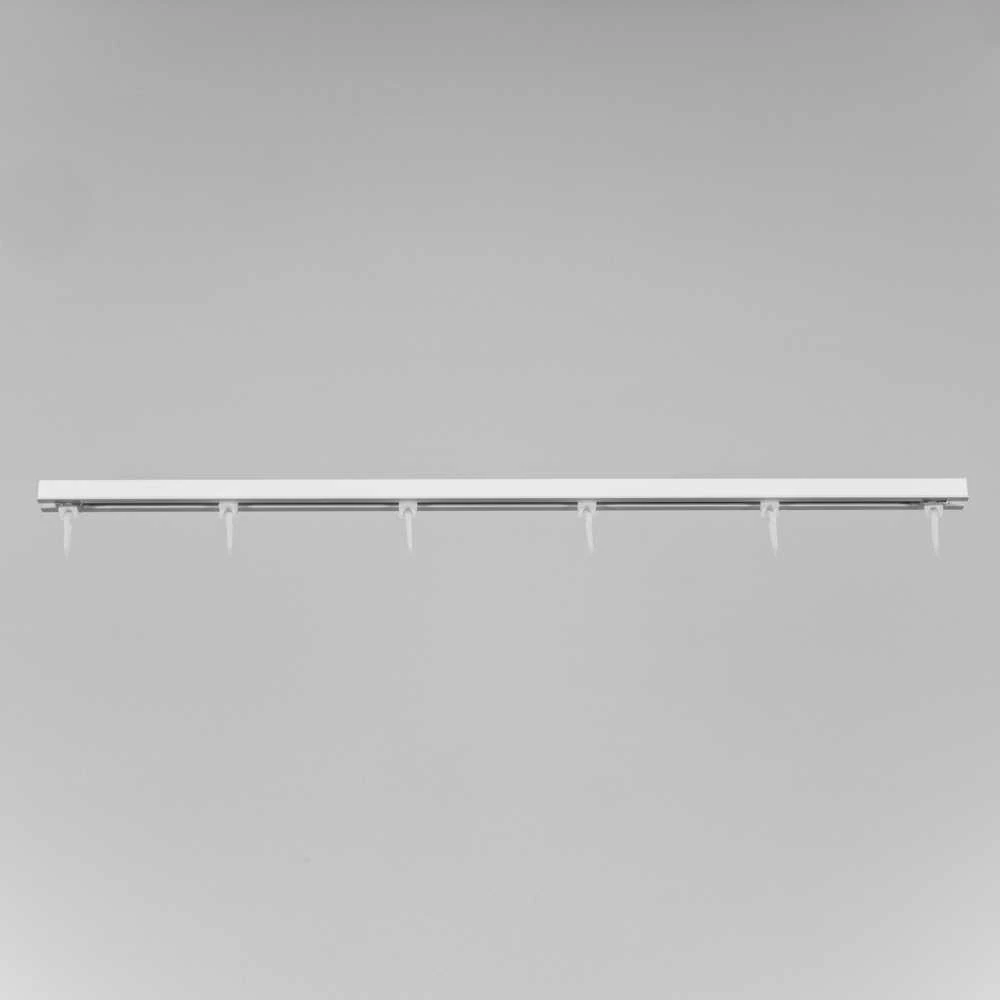 Lubinis užuolaidų bėgelis Domoletti GK-profilis, 200 cm, balta sp.