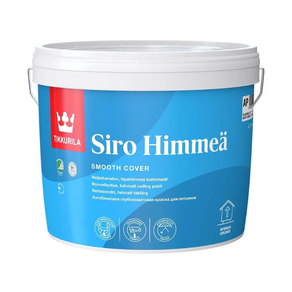 Lubų dažai TIKKURILA SIRO HIMMEA, visiškai matiniai, baltos sp., AP bazė, 2,7 l