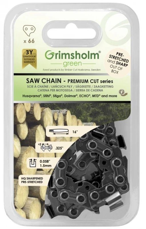 Grimsholm grandininis pjūklas chain CUT66 DL325"058"/1.5MM