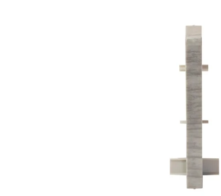 Grindjuostės jungtis Cezar MasterLine W-PS-LL2ML60-M453, 1.6 cm x 6 cm x 1.5 cm, tamsiai pilka spalva, 2 vnt.