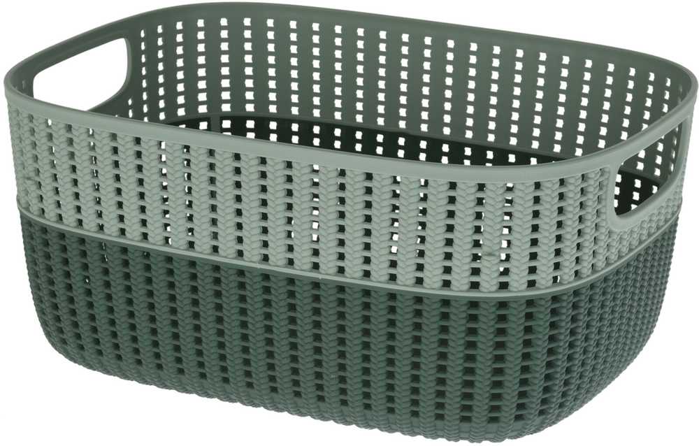 KOOPMAN DVIEJŲ SPALVŲ PLASTIKINIS KREPŠELIS 38X28CM 030002060 1vnt