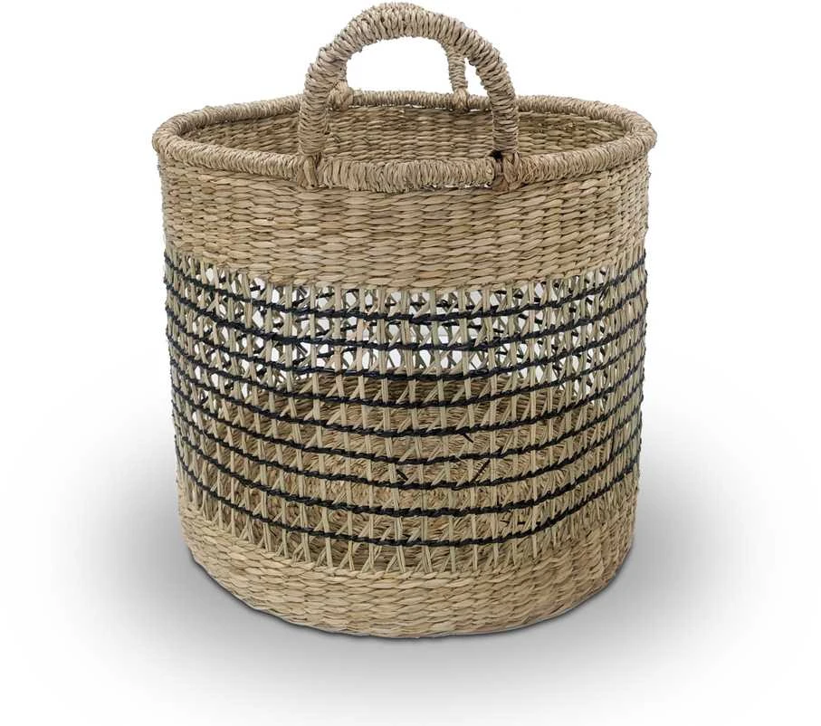 Domoletti BASKET WITH HANDLES 35X35X32CM SEAGRASS