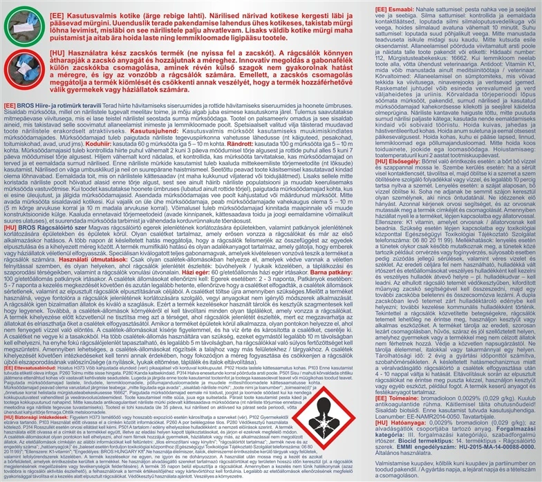 Grūdai graužikams Bros. 120 g