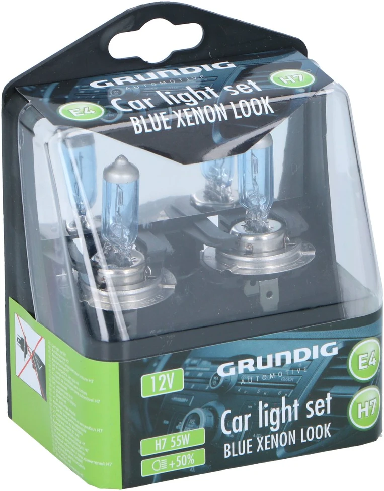 Grundig Automotive Rinkinys ŻARÓWEK Mėlynas XENON LOOK H7 GRUNDIG