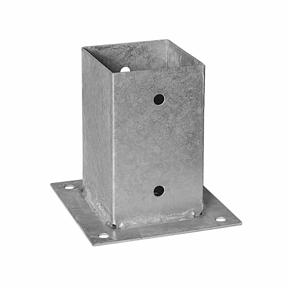 Grundline Domax Stulpo pagrindas, prisukamas prie betono, 91x150x2mm, cinkuotas