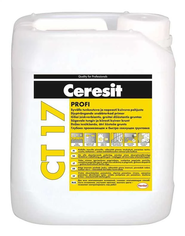 GRUNTAS GILIAI ĮSISKVERBIANTIS CT-17 5 LTR CERESIT