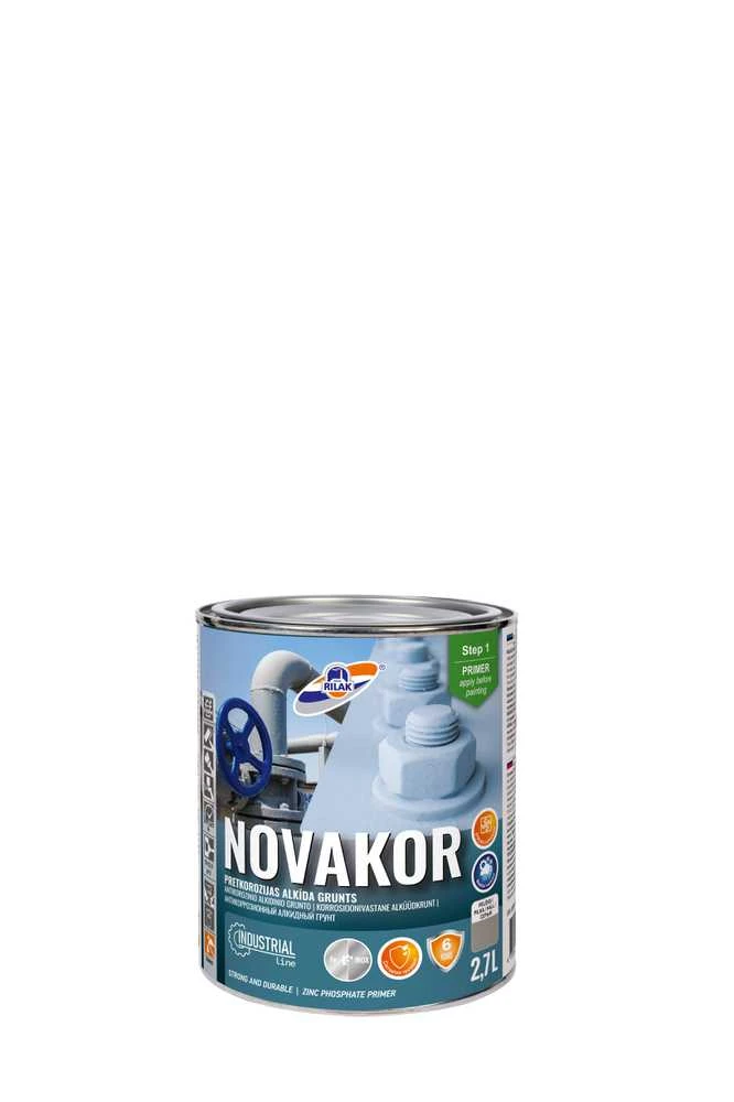 Antikorozinis gruntas Rilak NOVAKOR pilkas 2.7 L