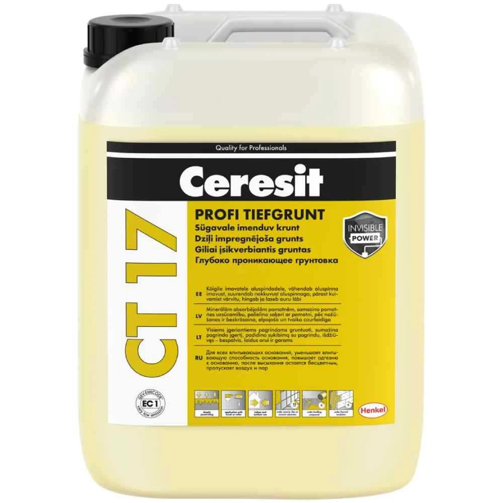 GRUNTAS GILIAI ĮSISKVERBIANTIS CT-17 10LTR CERESIT