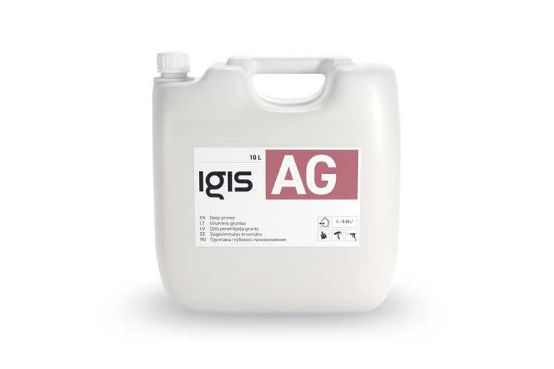 Akrilinis giluminis gruntas IGIS AG 10 l bakelis