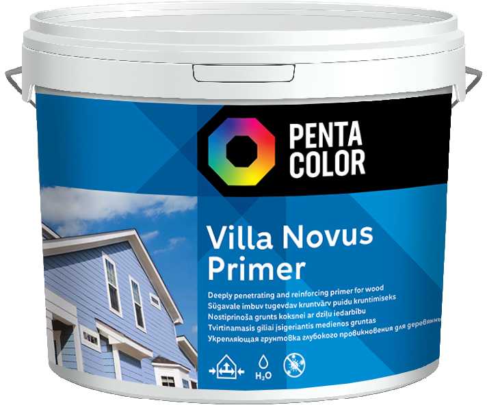 Pentacolor Villa Novus Primer, bespalvis gruntas, 3 l