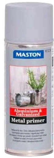 MASTON Colorovo Gruntas purškiamas aliuminio ir cinkuoto metalo paviršiams, 400 ml