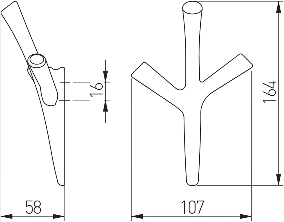 GTV Zamak hanger WALENCIA inox