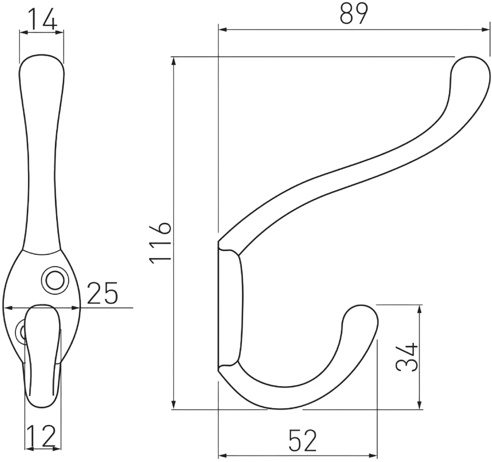 GTV MALAGA L A0 aliuminio hanger, satin