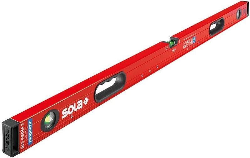 Sola Magnet spirit level LM Big REDM 3, 120cm Raudona