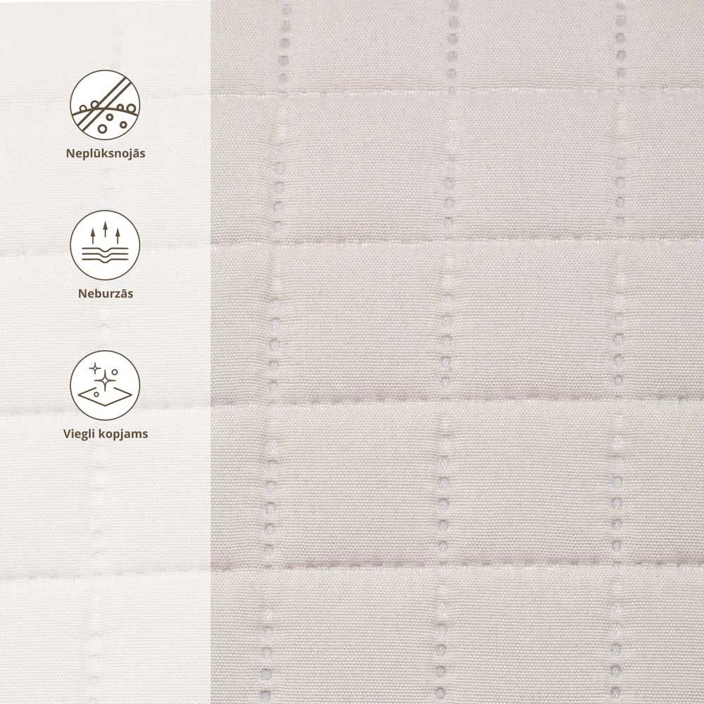 Domoletti BEDSPREAD MICRO 160X220 CM SQUARES BEIGE