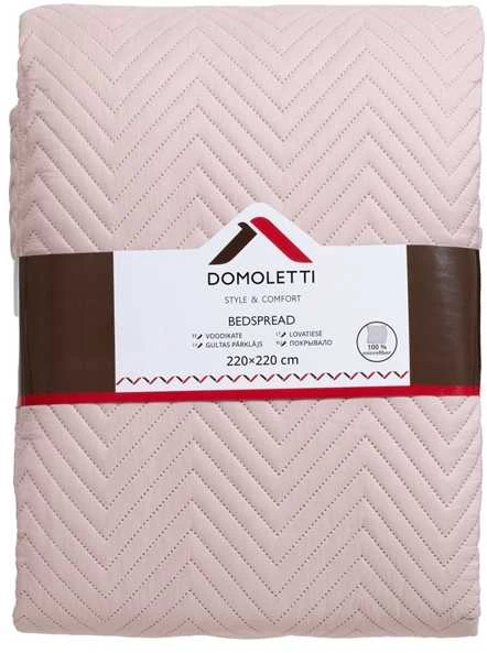 Domoletti BEDSPREAD MICRO 220X220 CM HERRING Rožinis