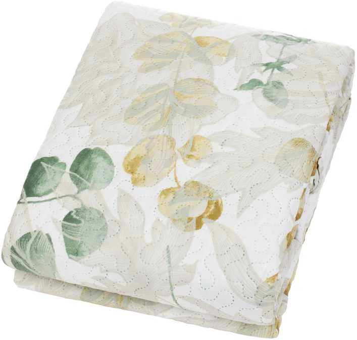 Lovatiesė Domoletti LEAVES. žalia/smėlio. 160 cm x 220 cm