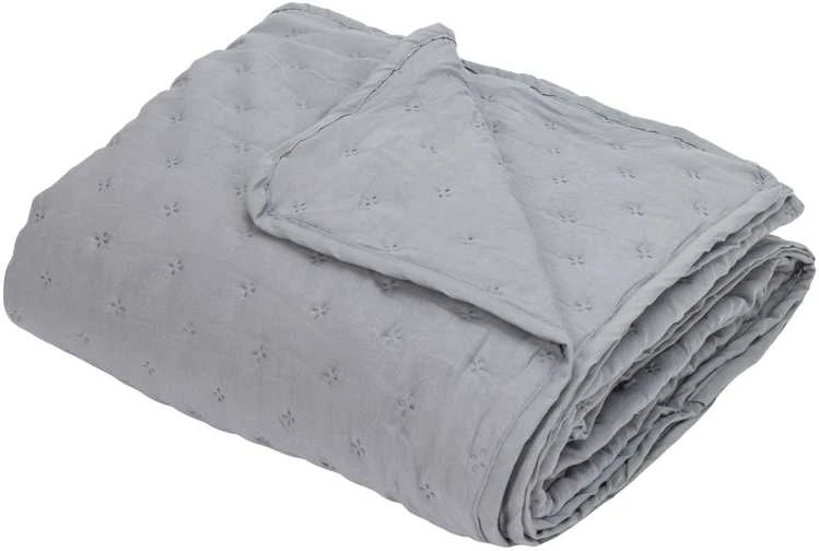 Domoletti BEDSPREAD SOLID WASHED Pilkas 160X220CM