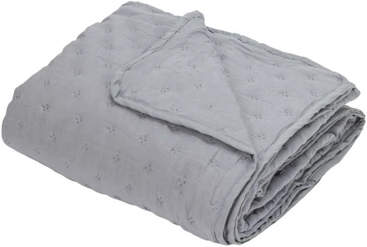 Domoletti BEDSPREAD SOLID WASHED Pilkas 220X220 CM