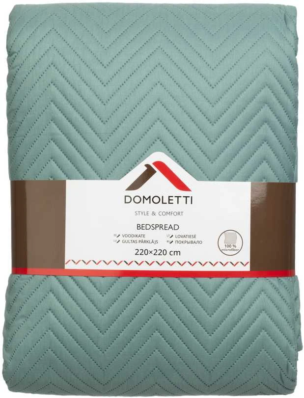 Domoletti BEDSPREAD MICRO 220X220 CM HERRING AQUA