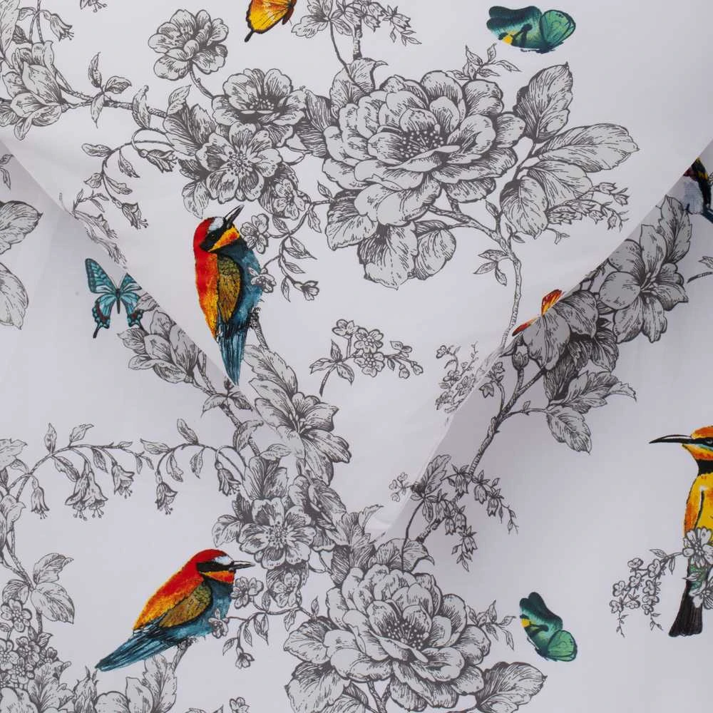 Patalynės komplektas Domoletti lovos užvalkalų komplektas Bird Wilde satinas 140x200cm