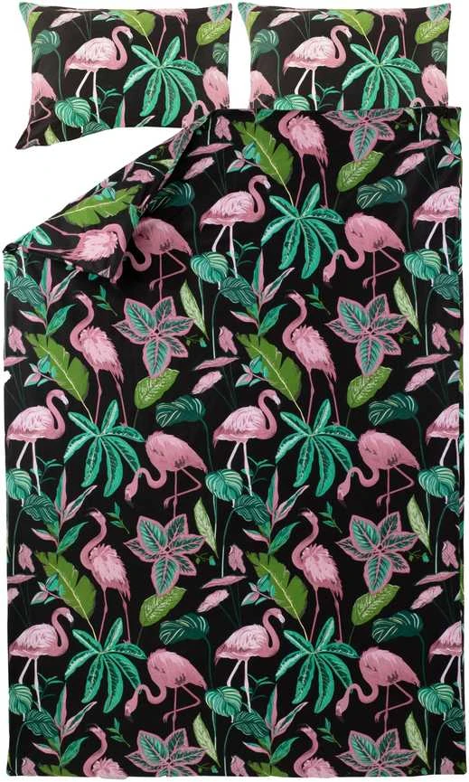 Patalynės komplektas Domoletti Bed Cov Set Cotton Flamingo 200X220