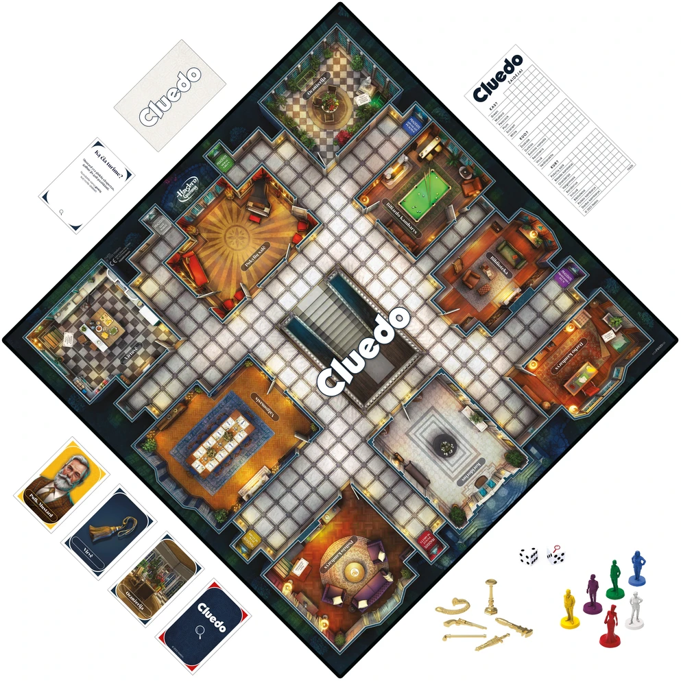 CLUEDO Klasikinis paslapčių žaidimas, lietuvių k.