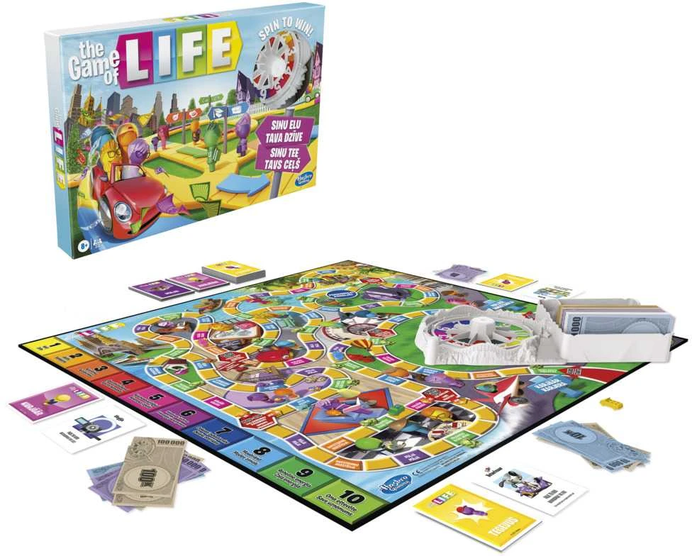 Hasbro Galda žaidimas „Gyvenimo žaidimas“ (Latviešu un igauņu val.)