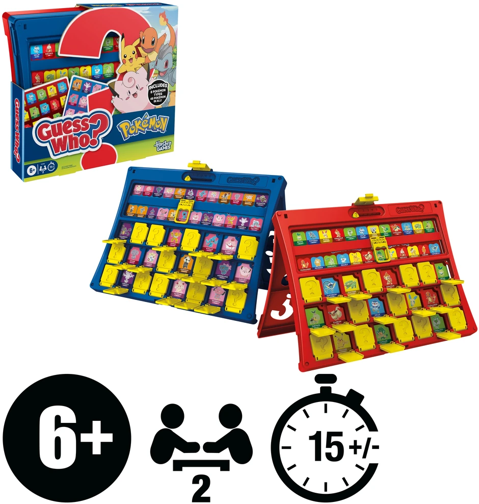 Hasbro GUESS WHO POKEMON Stalo žaidimas, anglų k.