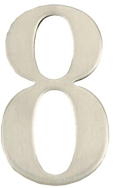 Haushalt Durų numeris „8“, nerūdijantis plienas, 62 mm