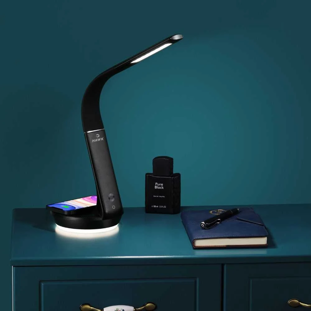 Hawk HW-LAMP02 stalinė lempa, juoda