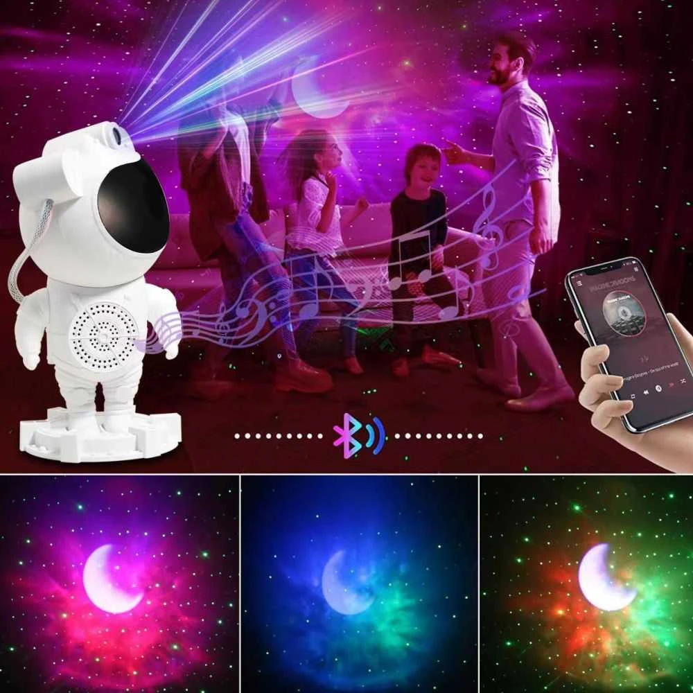 Hawk HW-STAR01 Astronauto žvaigždės projektorius su garsiakalbiu